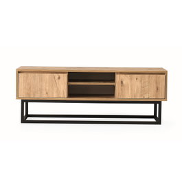 Hanah Home Belinda 180 Soporte de TV Negro y Pino